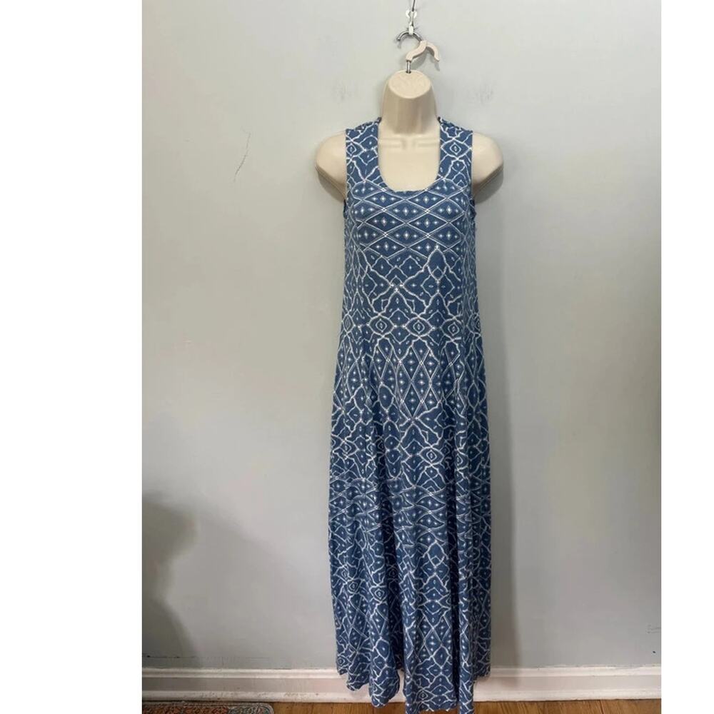 Canyon Retreat Maxi Dress XXS Blue Bohemian Granola Tank Summer